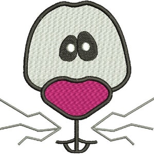 rabbit funny Muzzle Of A rabbit, Easter Embroidery Face, Embroidery Rabbit Machine Embroidery Designs, instantly download