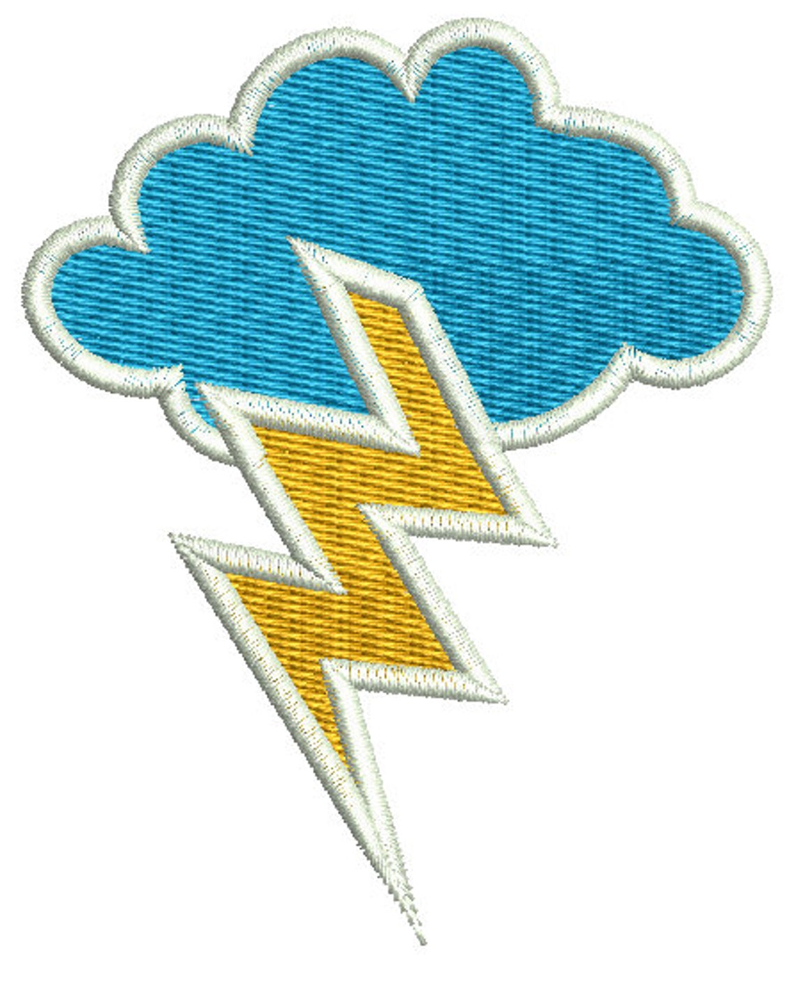 Cloud and lightning Machine Embroidery Designs instantly Etsy