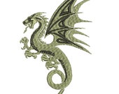 dragon machine embroidery design, instantly download