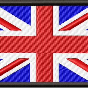 United Kindom Flag Patch Machine Embroidery Designs, Instantly Download ...