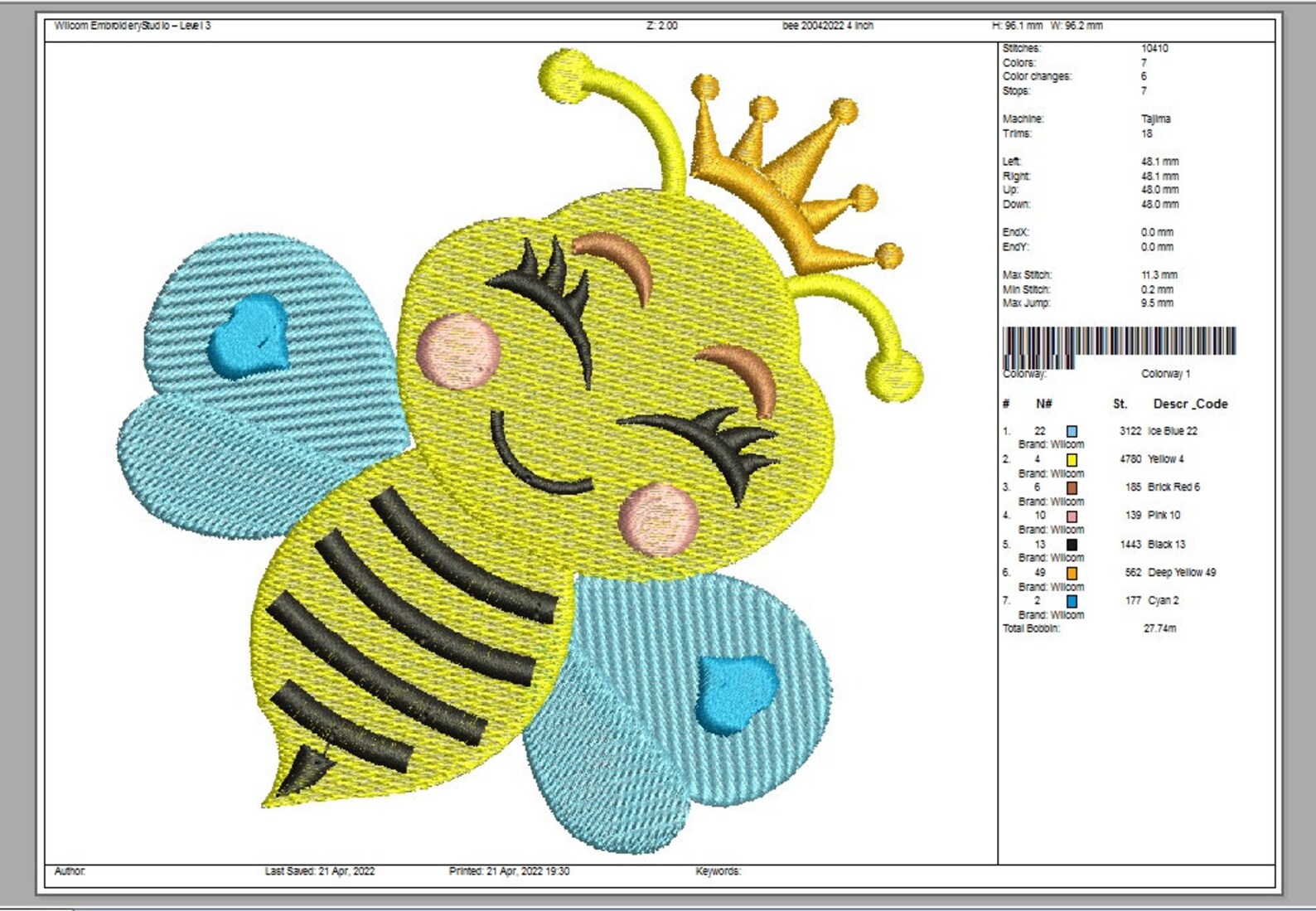 Honey Bee Machine Embroidery Designs Instantly Download Etsy
