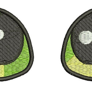 dragon eyes, cat lizard frog, eyes for a plush toy, pair separately left and right  Machine Embroidery Designs, instantly download