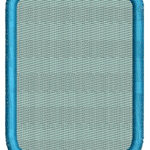 Rounded Rectangle (patch) -  Machine Embroidery Design, instantly download