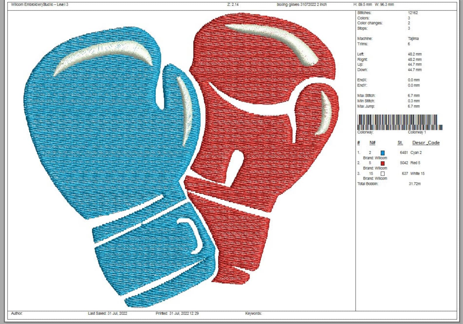 Boxing Gloves Machine Embroidery Designs Instantly Download Etsy