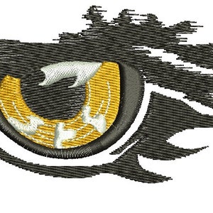 Ogen wild dier, tijger, wolf, beer, kat grote ogen Machine borduurwerk ontwerpen, direct downloaden