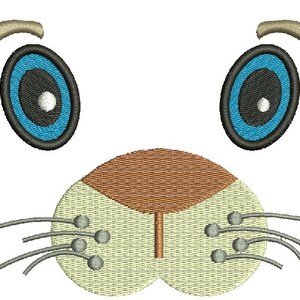 musetto per giocattoli / orso giocattolo faccia Disegni da ricamo a macchina, scaricabili all'istante