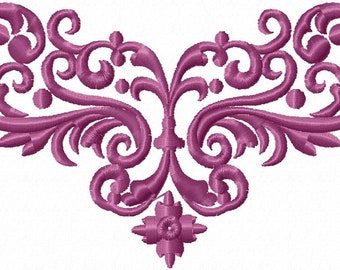 ornament in baroque style / Frame for monogram Machine Embroidery Designs, instantly download