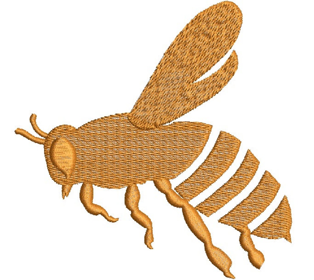 Flying Honey Bee Machine Embroidery Designs Instantly Etsy