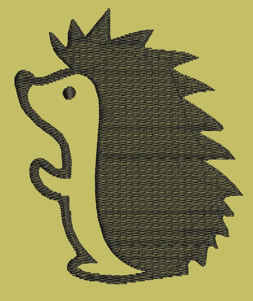 Hedgehog Machine Embroidery Design Etsy