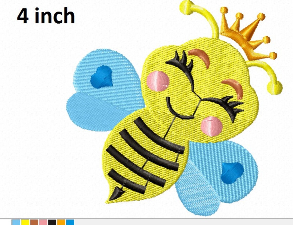 Honey Bee Machine Embroidery Designs Instantly Download Etsy