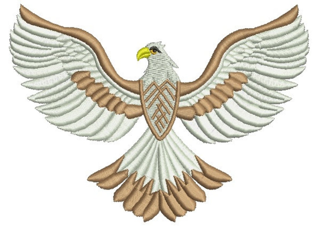 Eagle Embroidery Machine Embroidery Design, Instant Download Etsy