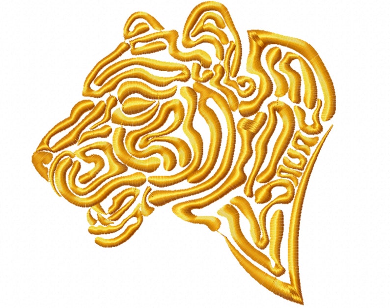 Leopard Machine Embroidery Design Instantly Download Etsy