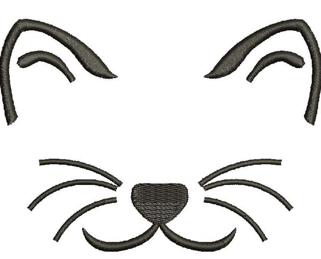 Cat Muzzle Machine Embroidery Designs, Instantly Download - Etsy