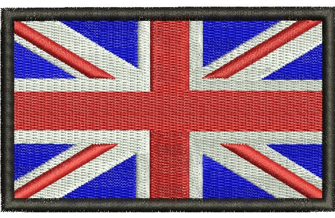 United Kindom Flag Patch Machine Embroidery Designs, Instantly Download ...
