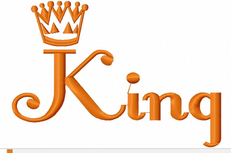 King Machine Embroidery Designs Instantly Download Etsy