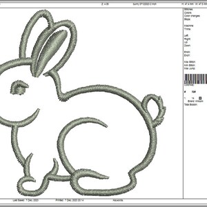 Rabbit Bunny Machine Embroidery Designs, Instantly Download - Etsy