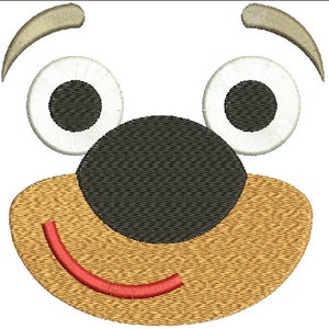 Muzzle doggie soft toys Machine Embroidery Designs, instantly download