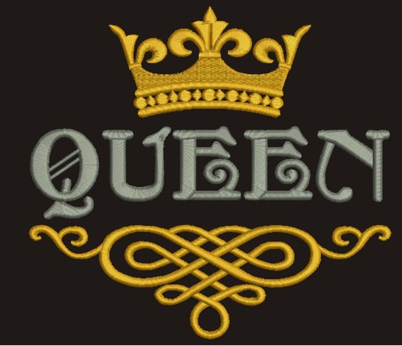Queen Machine Embroidery Designs Instantly Download Etsy