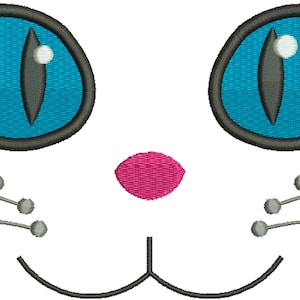 Big cat eye Machine Embroidery Designs, instantly download