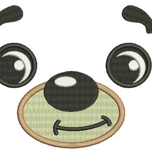 cheerful bear eyes muzzle / bear toys face Machine Embroidery Designs, instantly download