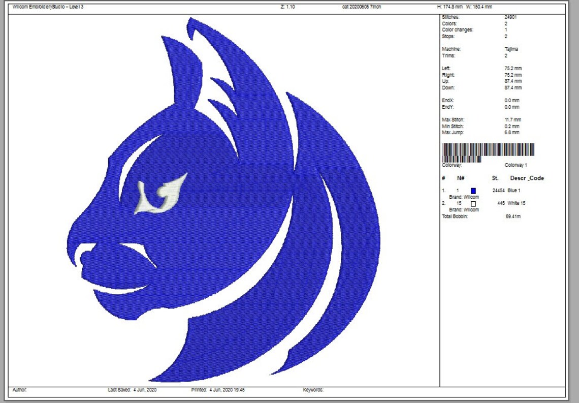 Puma cat design machine embroidery design  etsy