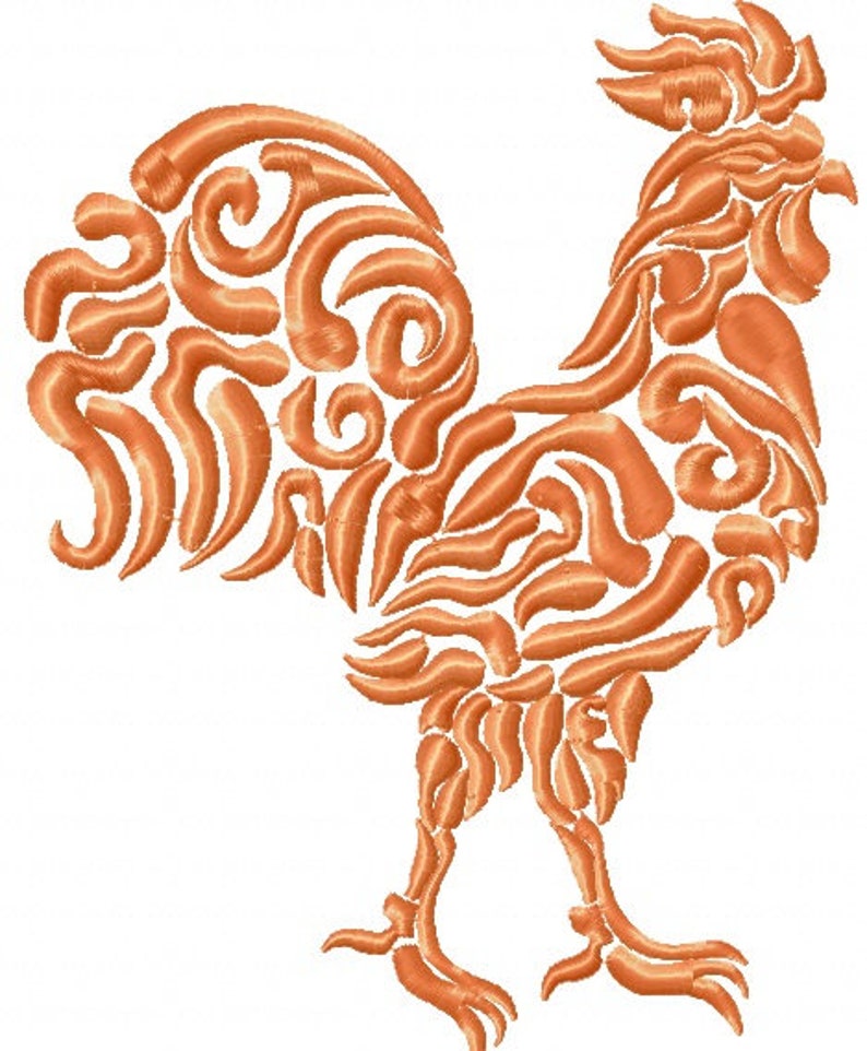 Rooster machine embroidery designs instantly download  etsy