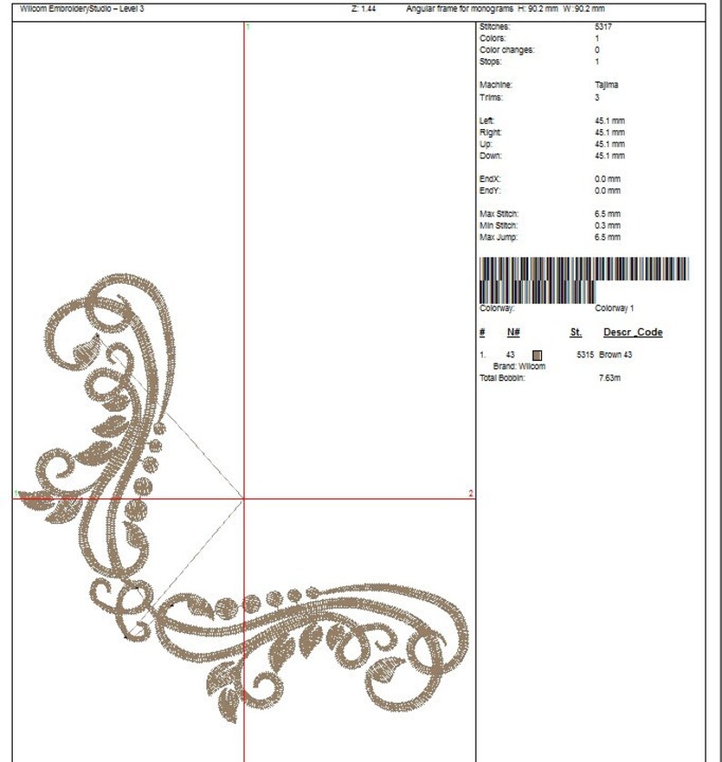 Angular Frame for Monograms 5 Sizes Machine Embroidery - Etsy