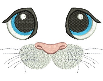 TOYS Face, Easter Embroidery Face, Embroidery Rabbit Machine Embroidery Designs, instantly download