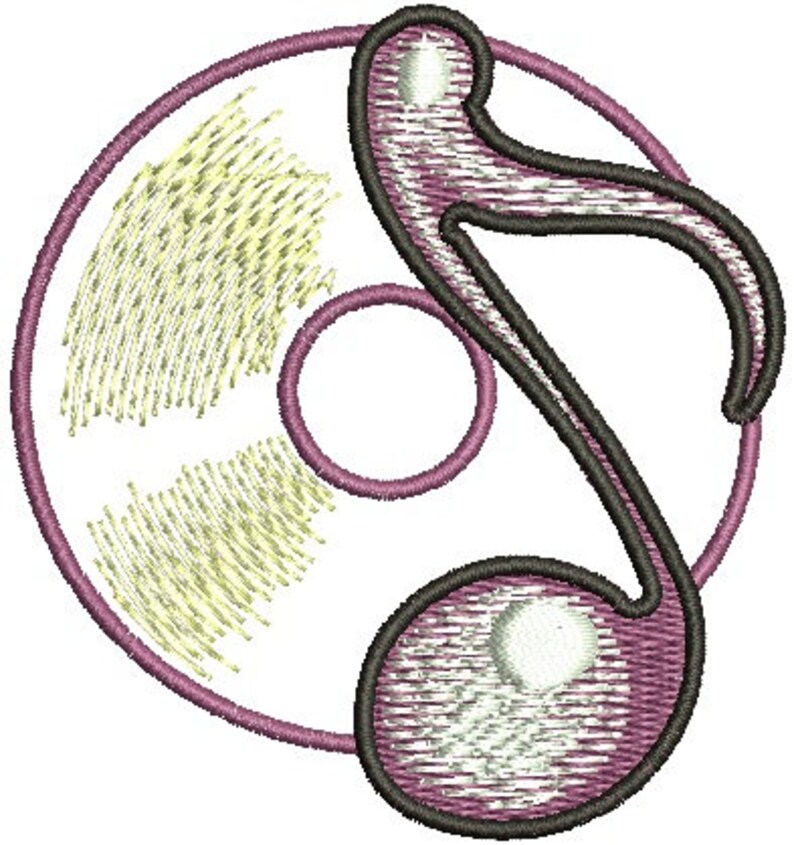 Musical Note Music Notes Machine Embroidery Designs Etsy