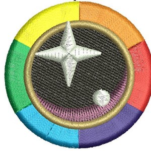 rainbow round eye for a soft toy unicorn, rabbit, pair left and right / eyes for soft toys Machine Embroidery Designs, instantly download
