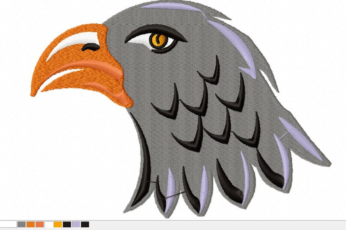 Eagle Embroidery Machine Embroidery Design Instant Download Etsy