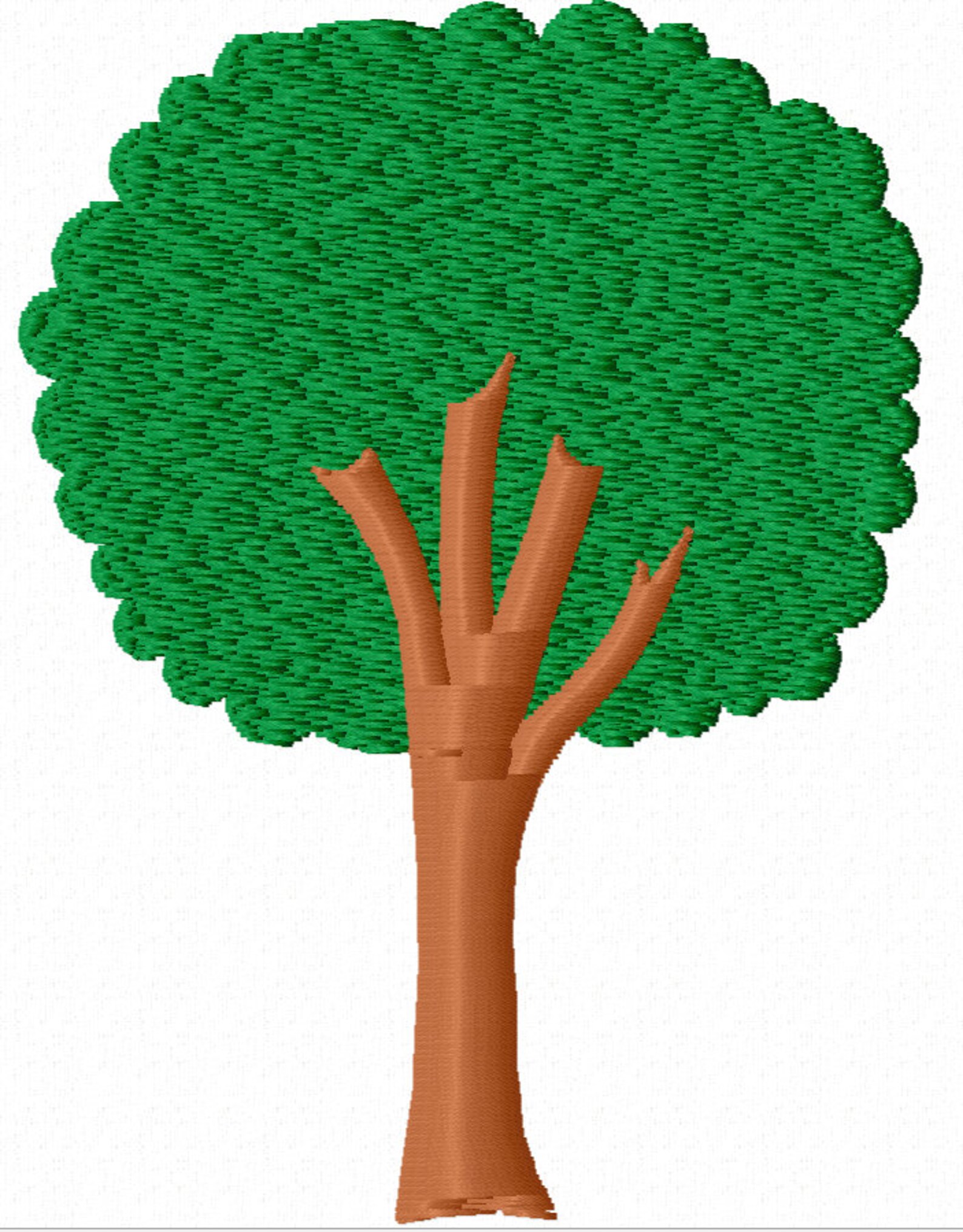 Tree machine embroidery design instantly download Etsy