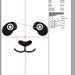 Panda Face, Eyes and Nose Machine Embroidery Designs, Instantly ...