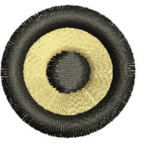 Small simple round eye for soft toy bear, cat, dog / eyes for soft toys Machine Embroidery Designs, instantly download