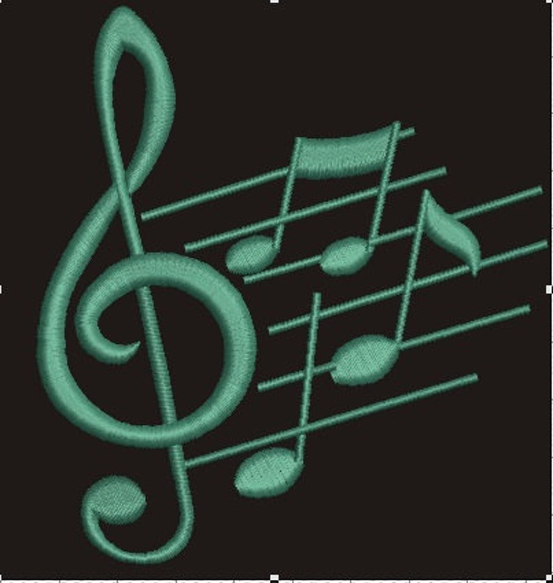 Musical Notes Music Notes Machine Embroidery Designs Etsy