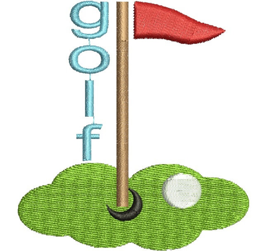 yngr FR2GOLF fr2ゴルフ Embroidery Logo Golf Machine Embroidery Design - 2 Sizes, Instantly Download