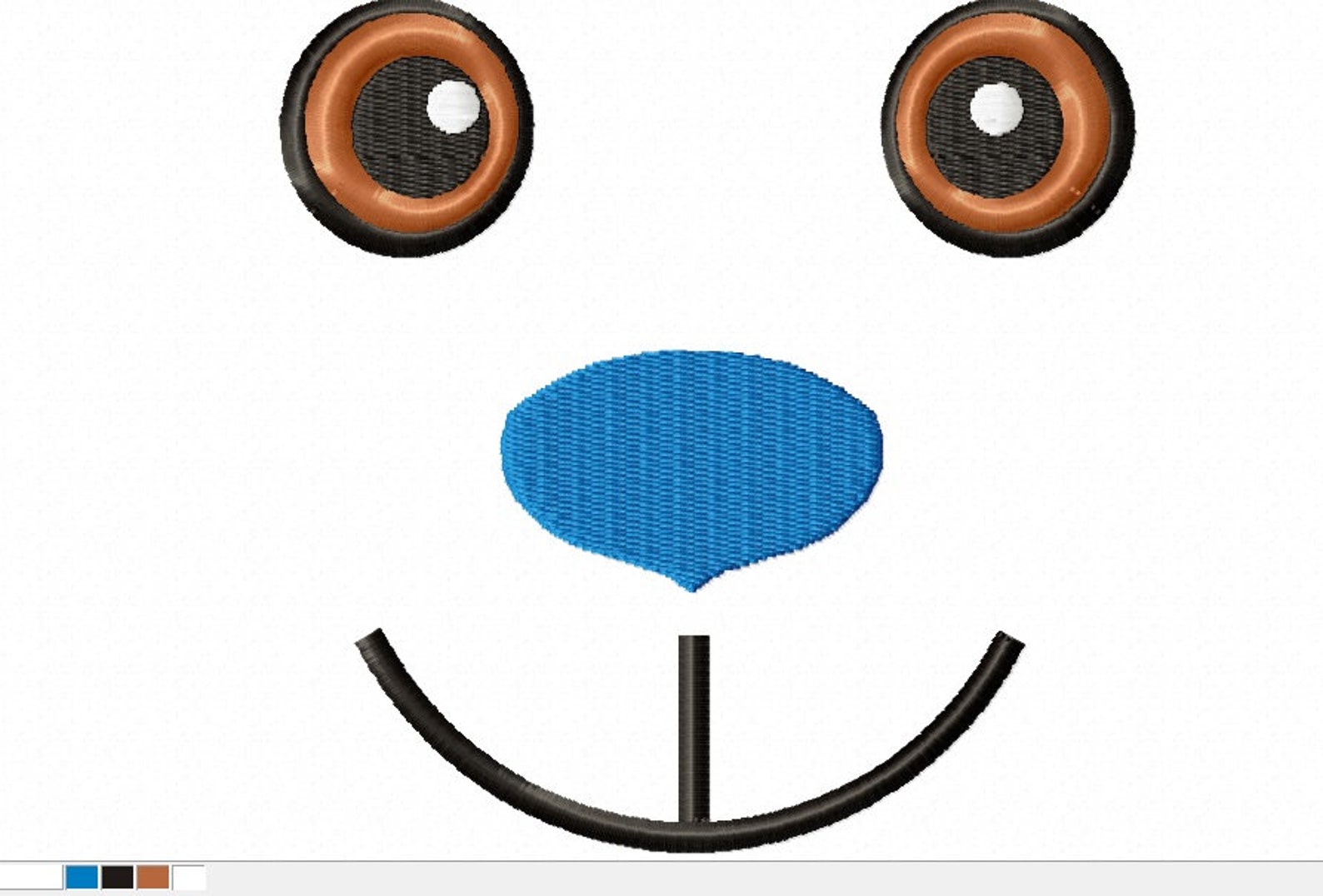 Eyes and Nose for a Teddy Bear Machine Embroidery Designs Etsy Canada