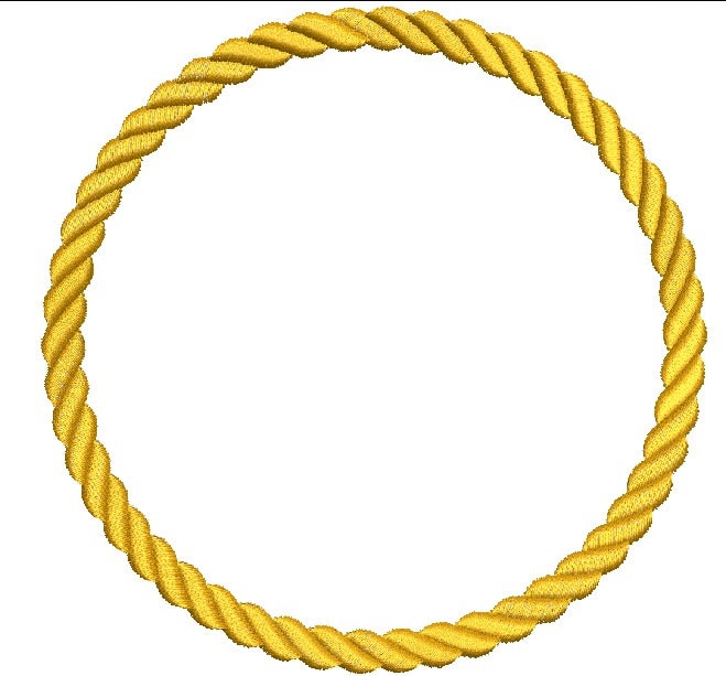 Rope Frame for Monogram / Monogram Frame Machine Embroidery - Etsy