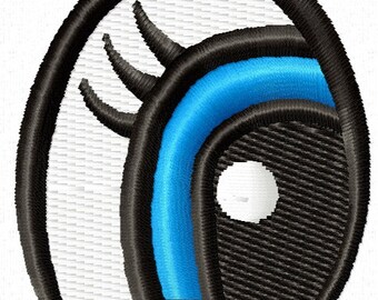 Cartoon toy eyes (soft plush doll) Machine Embroidery Designs, instantly download