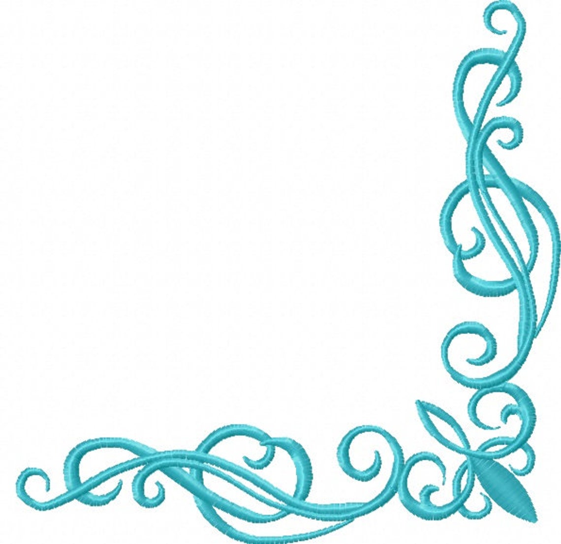 Corner Pattern Machine Embroidery Design Instantly Download Etsy