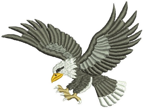 Bald Eagle Logo Embroidery Design