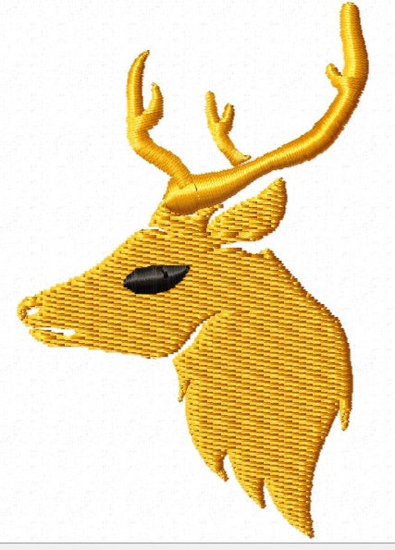 Deer head small sizes  deer machine jessecmault design  etsy