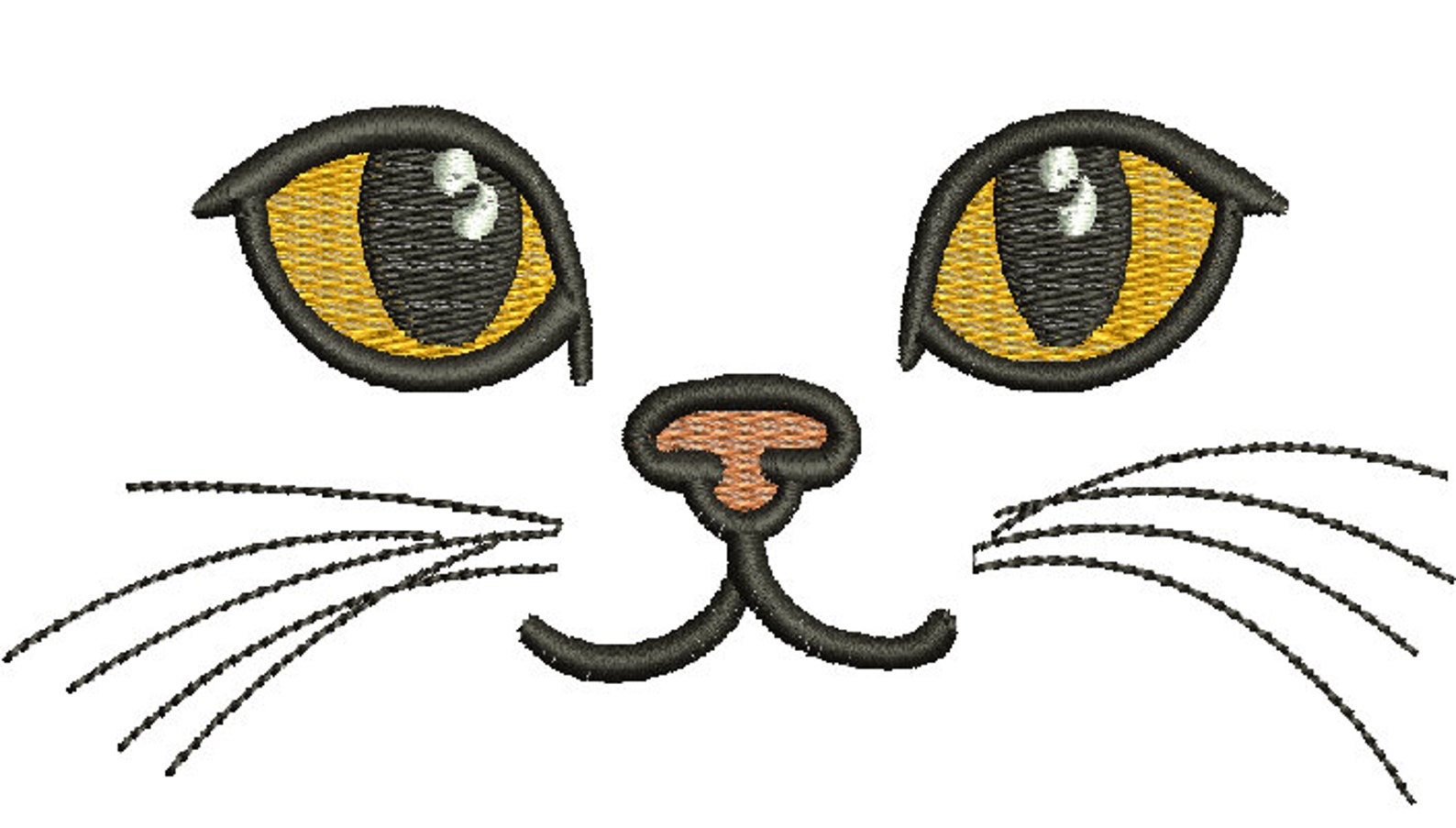 Cat Eye Machine Embroidery Designs, Instantly Download - Etsy