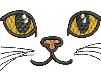 cat eye Machine Embroidery Designs, instantly download