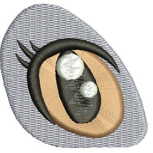 Occhi di cavallo e cervo, coppia - sinistro e destro / occhi per peluche Disegni per ricamo a macchina, sinistro e destro, scaricabili all'istante