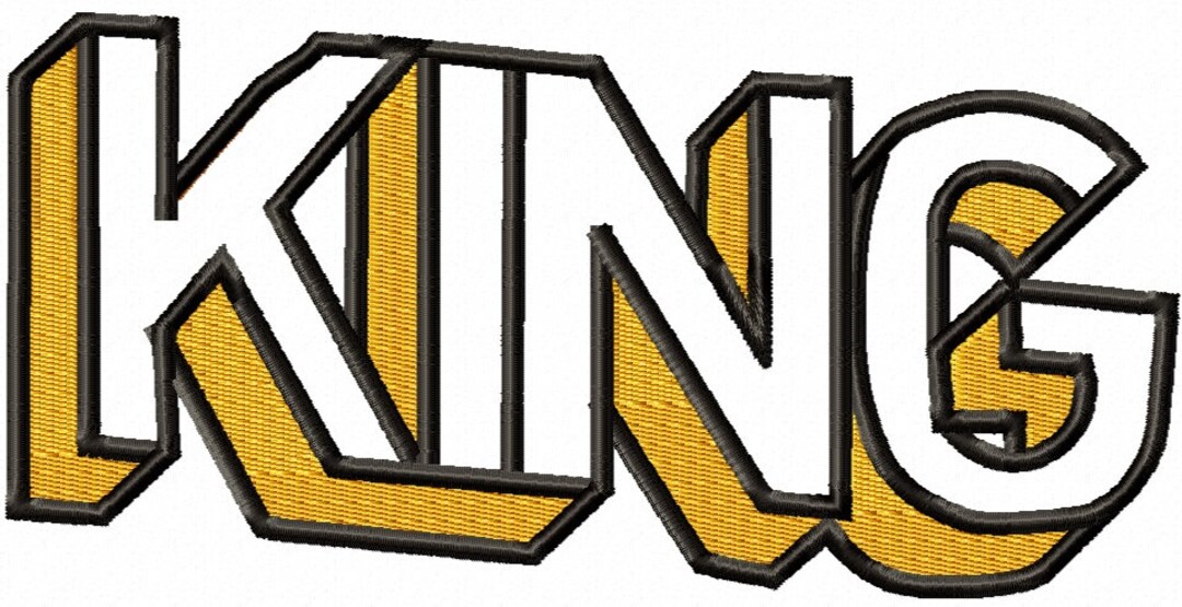 King Machine Embroidery Designs Instantly Download Etsy