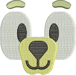 muzzle teddy dog wolf / bear toys face Machine Embroidery Designs, instantly download