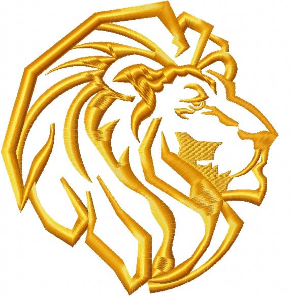 Lion Machine embroidery design Etsy