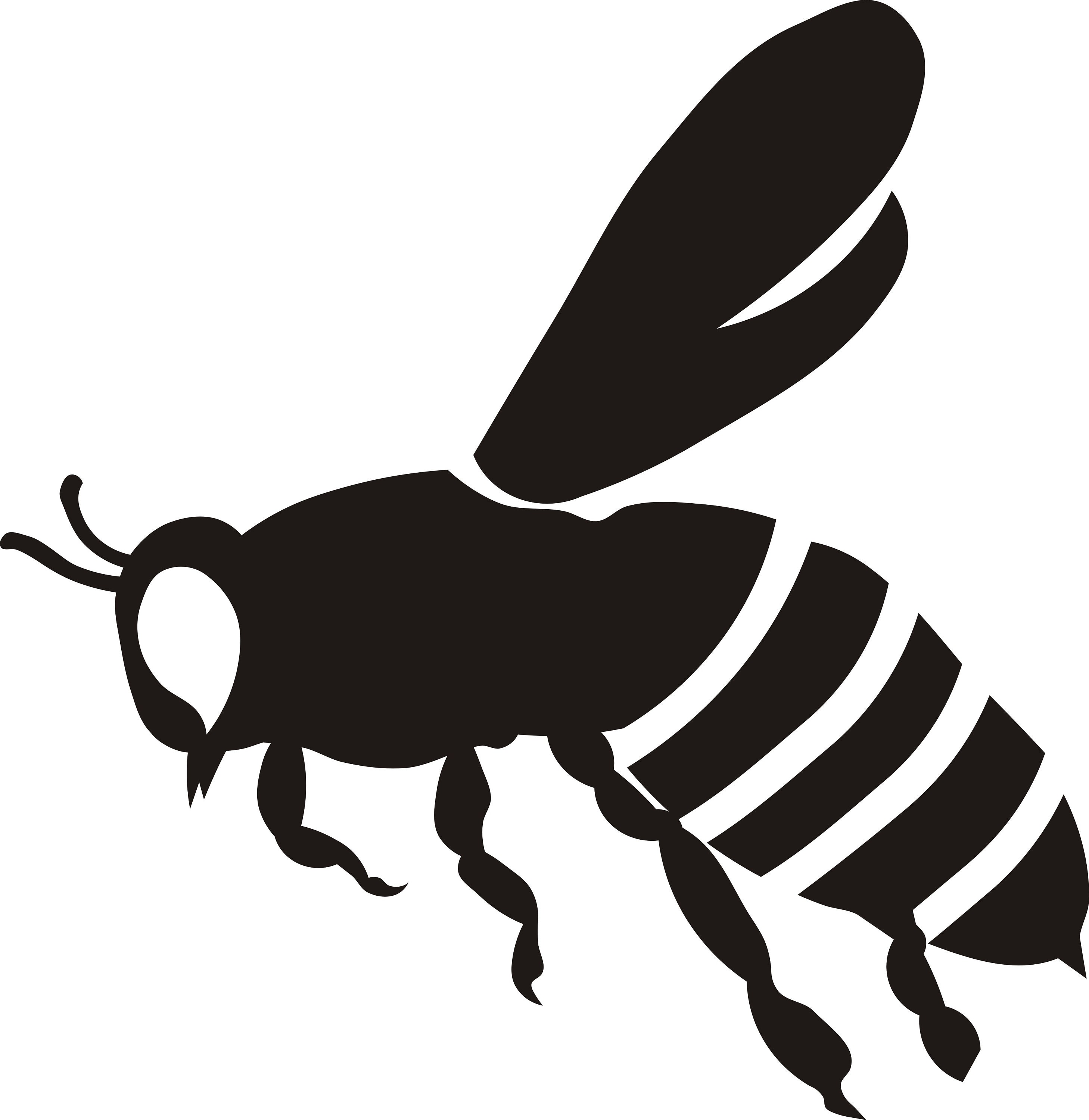 Flying Honey Bee SVG. Dxf, PNG. EPS. Jpg Big Size 300 Dpi Etsy