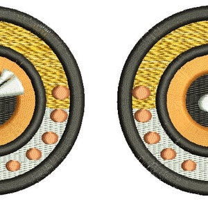 Eyes for soft toys pair , left and right separately  Machine Embroidery Designs, instantly download.